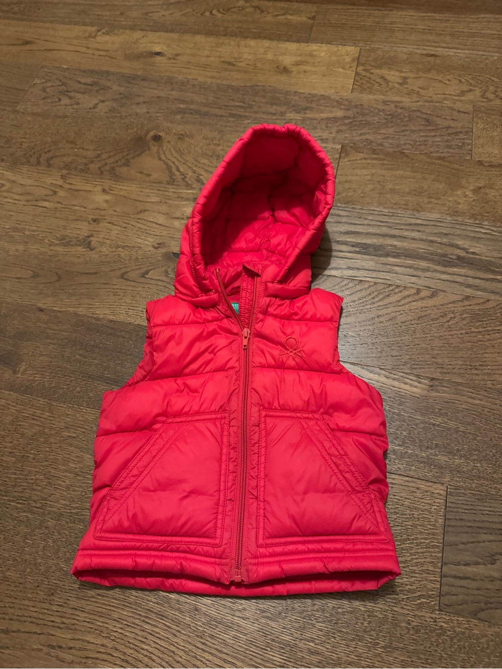 United colors of Benetton red puffer vest